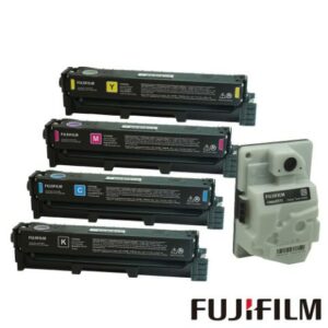 FUJIFILM 富士 原廠原裝 CT351263~CT351266 高容量碳粉匣組(1黑3彩4.5K)+CWAA0973 廢粉盒拆封相機收購